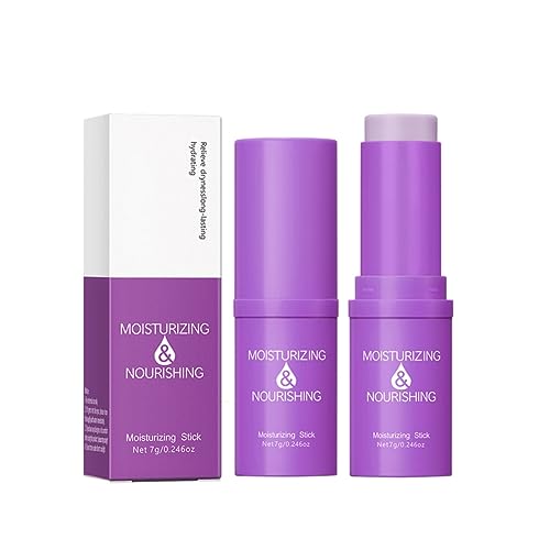 Ofanyia Hydrating Moisturizing Stick, Multi Balm Stick, Moisturizes Dry Skin, Reduces Lip Wrinkles, Smooth Fine Lines, Face Moisturizer for Skin Care, Body Hydrating Stick (02# purple) von Ofanyia