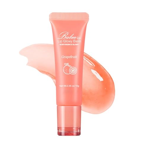 Ofanyia Lip Glowy Balm, Hydrating Lip Balm Clear Lip Gloss, Moisturizing Non-Sticky Lip Gloss Lip Care for Dry Chapped Cracked Lips, Vegan & Cruelty-Free (Grapefruit) von Ofanyia