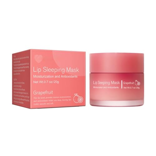 Ofanyia Lip Sleeping Mask, Reduce Lip Wrinkle Line, Day and Night Repair Lip Balm for Dry Chapped Cracked Dry Lips, Moisturizing & Hydrating Lip Mask for Women Men (Grapefruit) von Ofanyia
