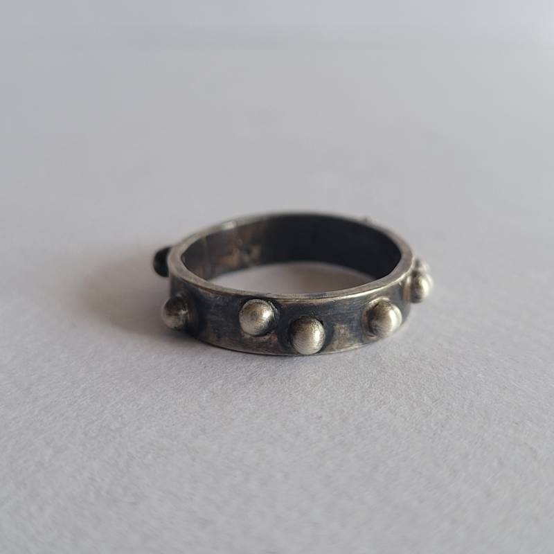 Handgemachter Tropfen-Ring Aus Geschwärztem 925Er Silber von OfelinJewelry