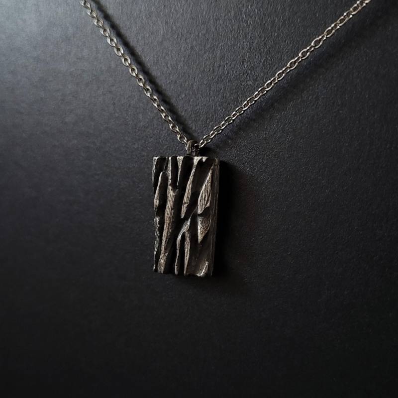 Baumrinde Silberkette, Handgefertigter Schmuck Für Frauen Und Männer von OfelinJewelry