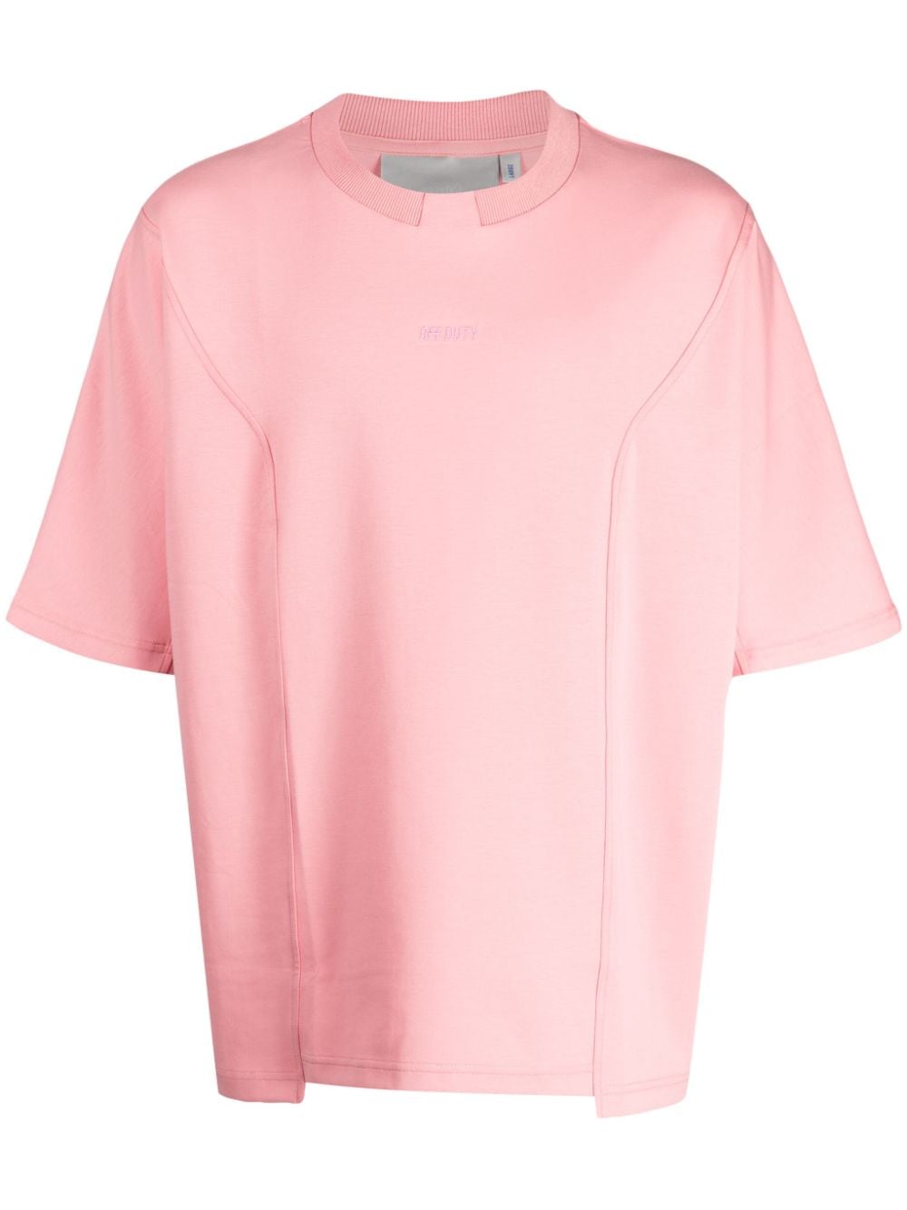 Off Duty Lens T-Shirt mit Logo-Stickerei - Rosa von Off Duty