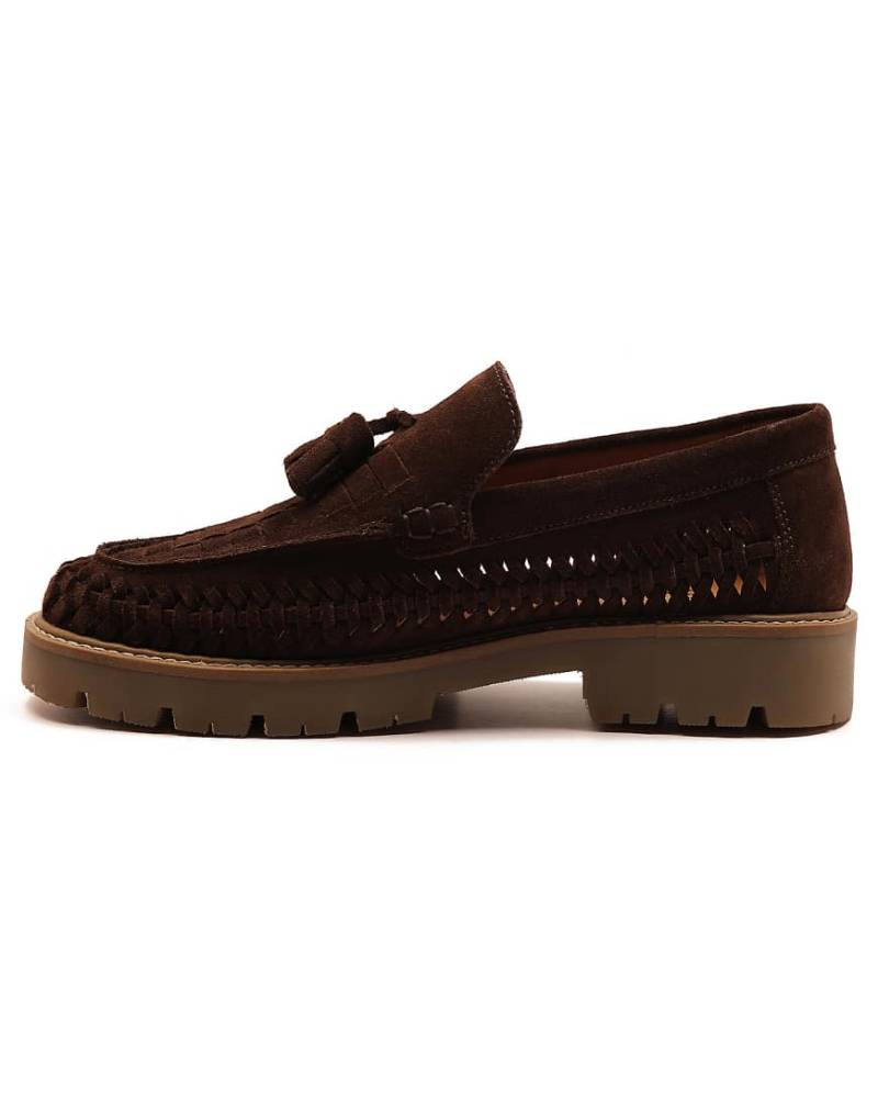 Off The Hook - Floyd - Sportlich-elegante Loafer aus Leder in Braun mit Quasten von Off The Hook