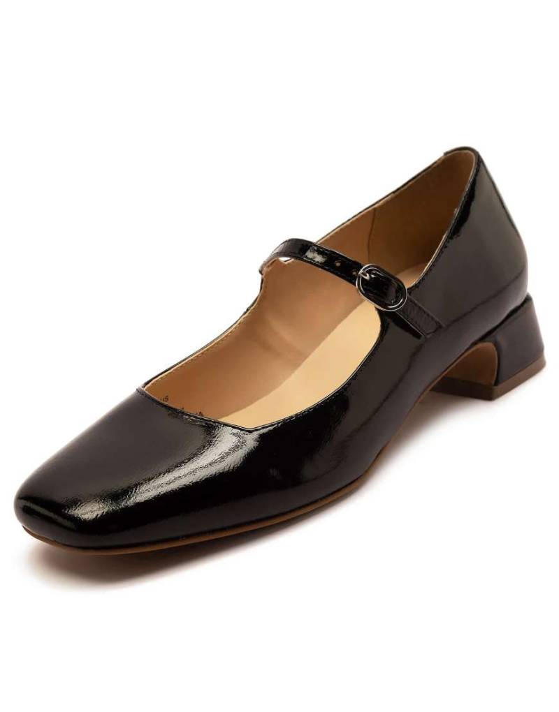 Off The Hook - Piccadilly - Leder-Mary-Janes für Damen in Schwarz mit Blockabsatz von Off The Hook
