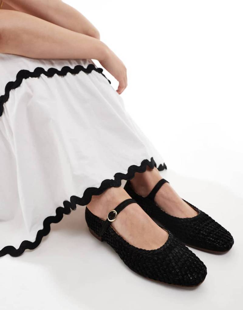 Off The Hook - Regent - Ballerinas aus Leder in Schwarz von Off The Hook