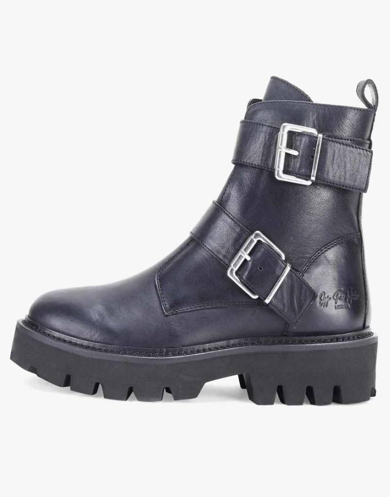 Off The Hook - Sutton Mita - Knöchelhohe Lederstiefel in Schwarz von Off The Hook