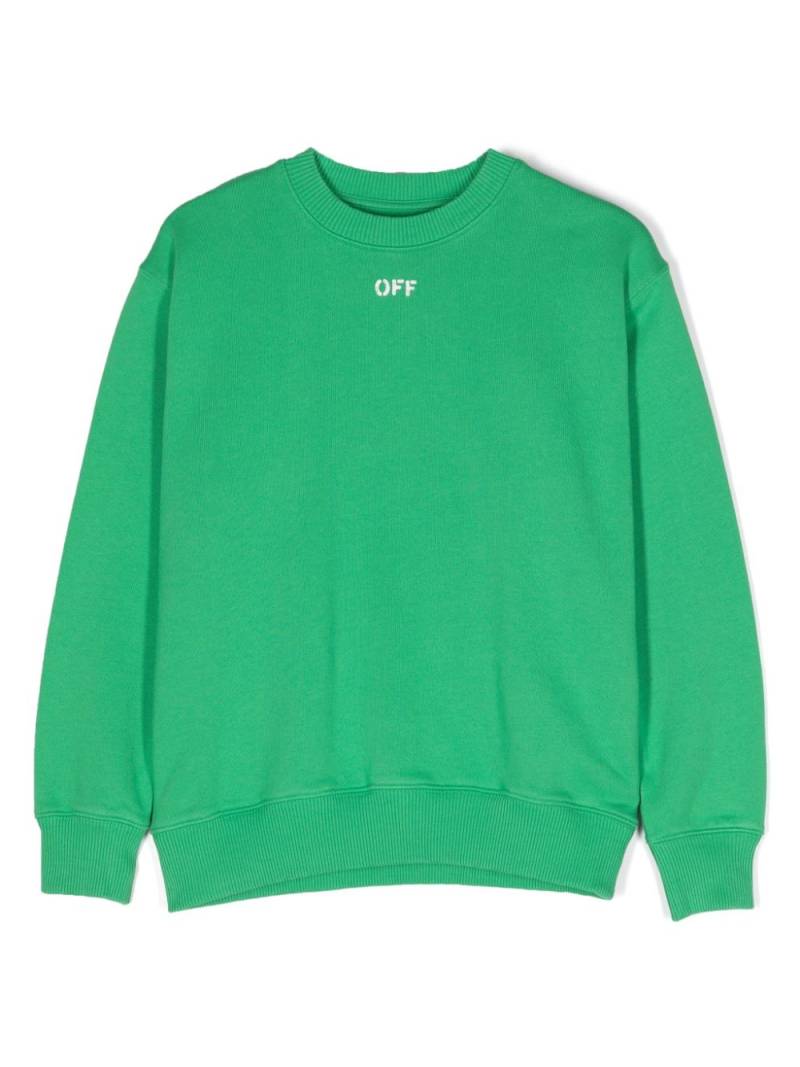 Off-White Kids Sweatshirt mit Pfeil-Print - Grün von Off-White Kids