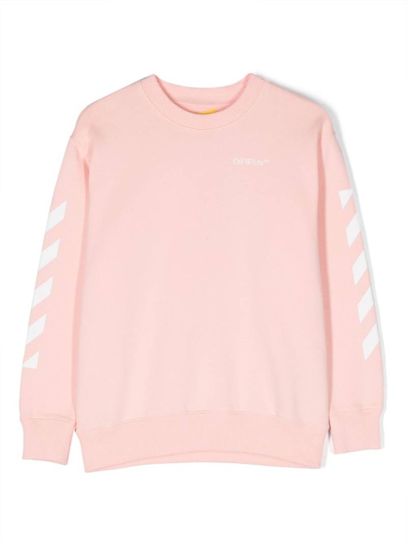 Off-White Kids Sweatshirt mit Pfeil-Print - Rosa von Off-White Kids