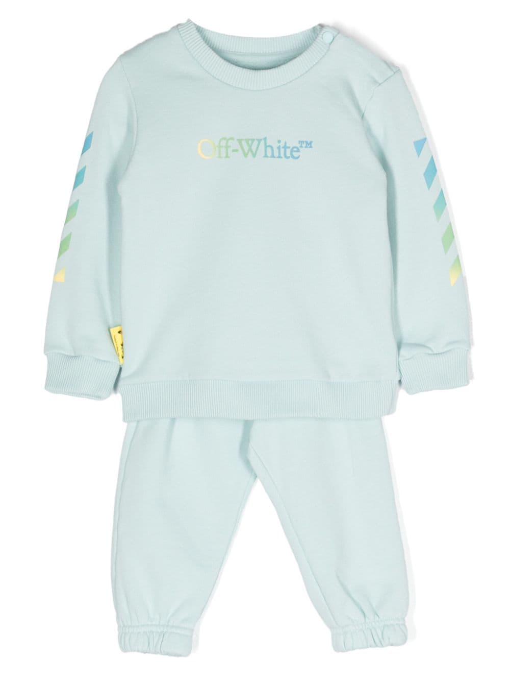 Off-White Kids Langärmeliger Jogginganzug mit Pfeil-Print - Blau von Off-White Kids