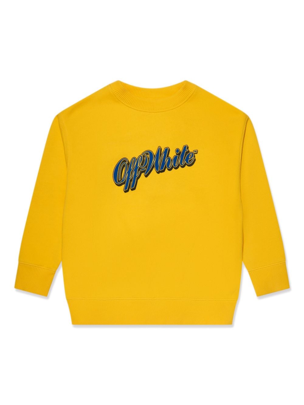 Off-White Kids Sweatshirt mit Baseball-Logo - Gelb von Off-White Kids