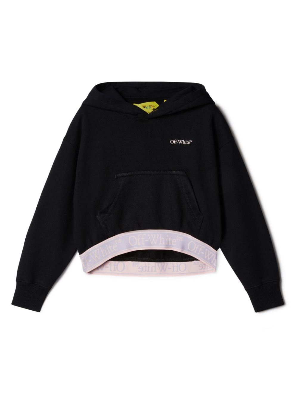 Off-White Kids Bookish Hoodie mit Logo-Bund - Schwarz von Off-White Kids