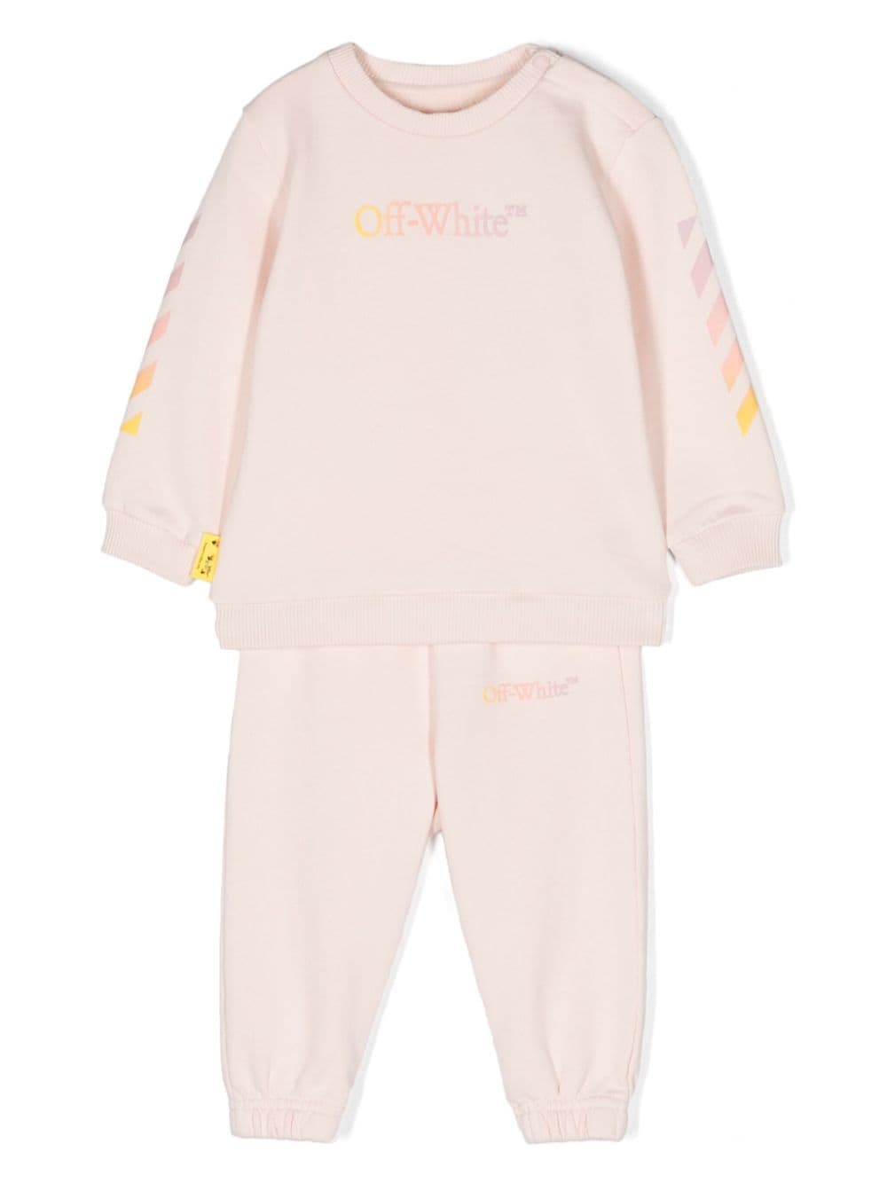 Off-White Kids Jogginganzug mit diagonalen Streifen - Rosa von Off-White Kids