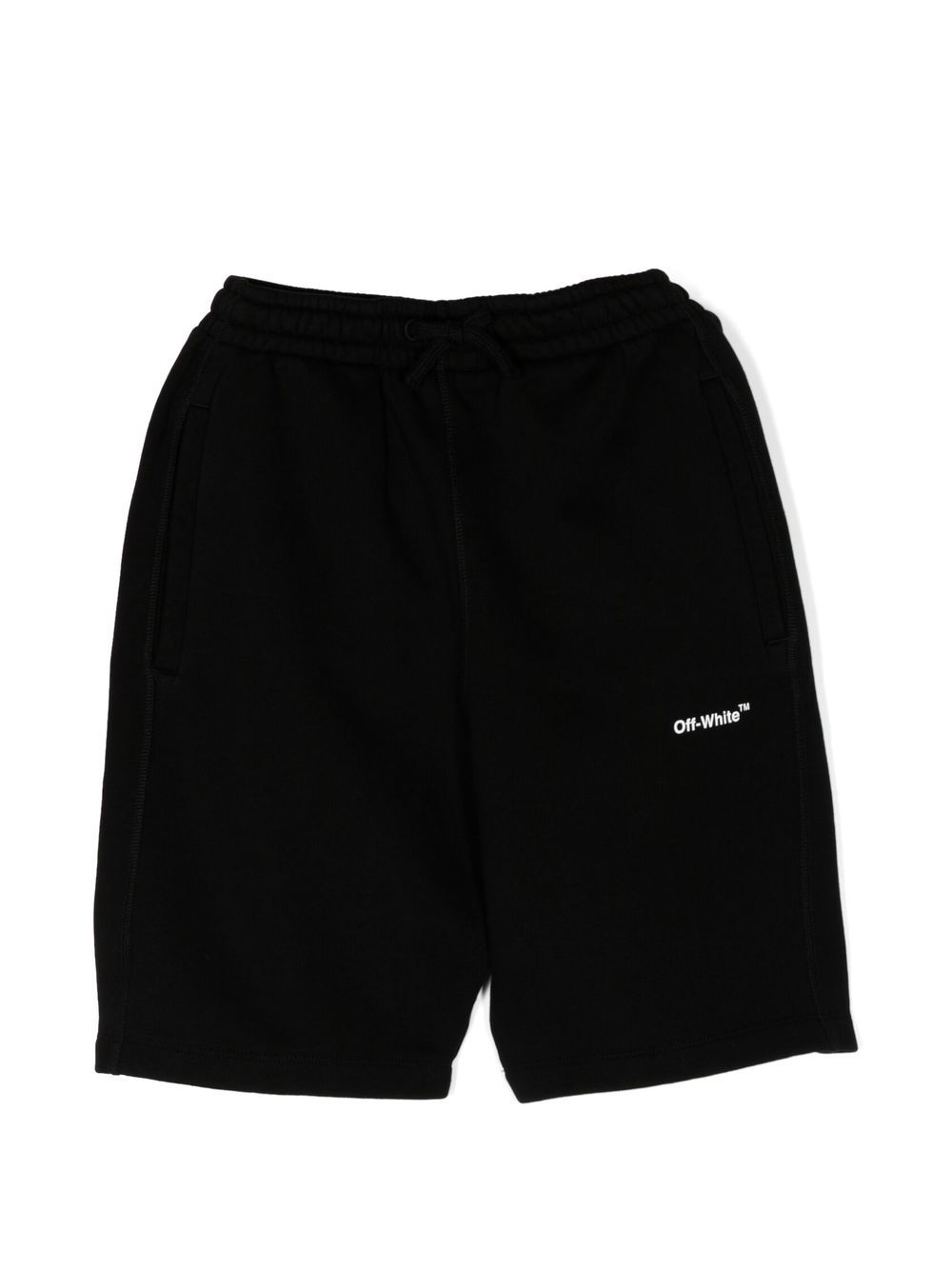 Off-White Kids Joggingshorts mit diagonalen Streifen - Schwarz von Off-White Kids