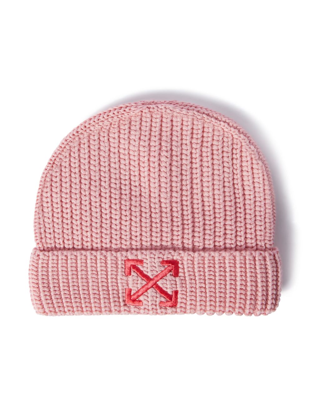 Off-White Kids Gestrickte Beanie mit Pfeilen - Rosa von Off-White Kids