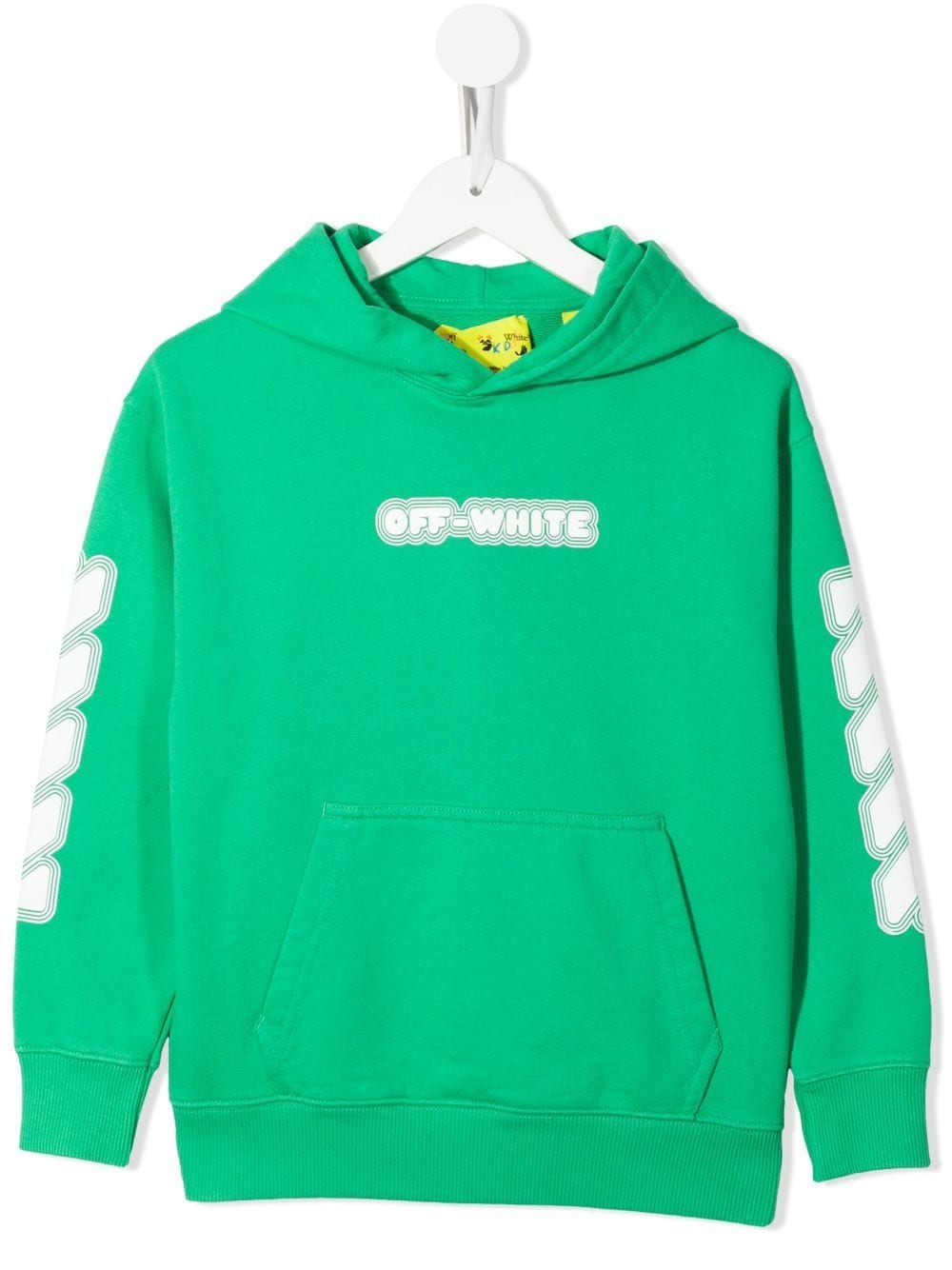 Off-White Kids Glow in the Dark Kapuzenpullover - Grün von Off-White Kids