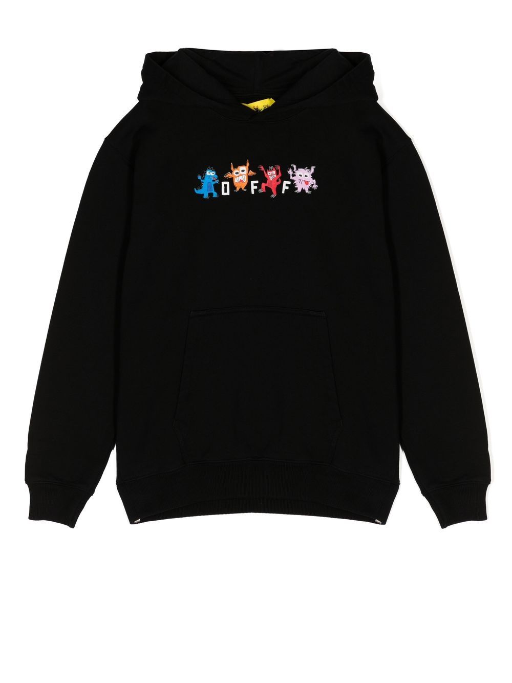 Off-White Kids Hoodie mit Logo-Print - Schwarz von Off-White Kids