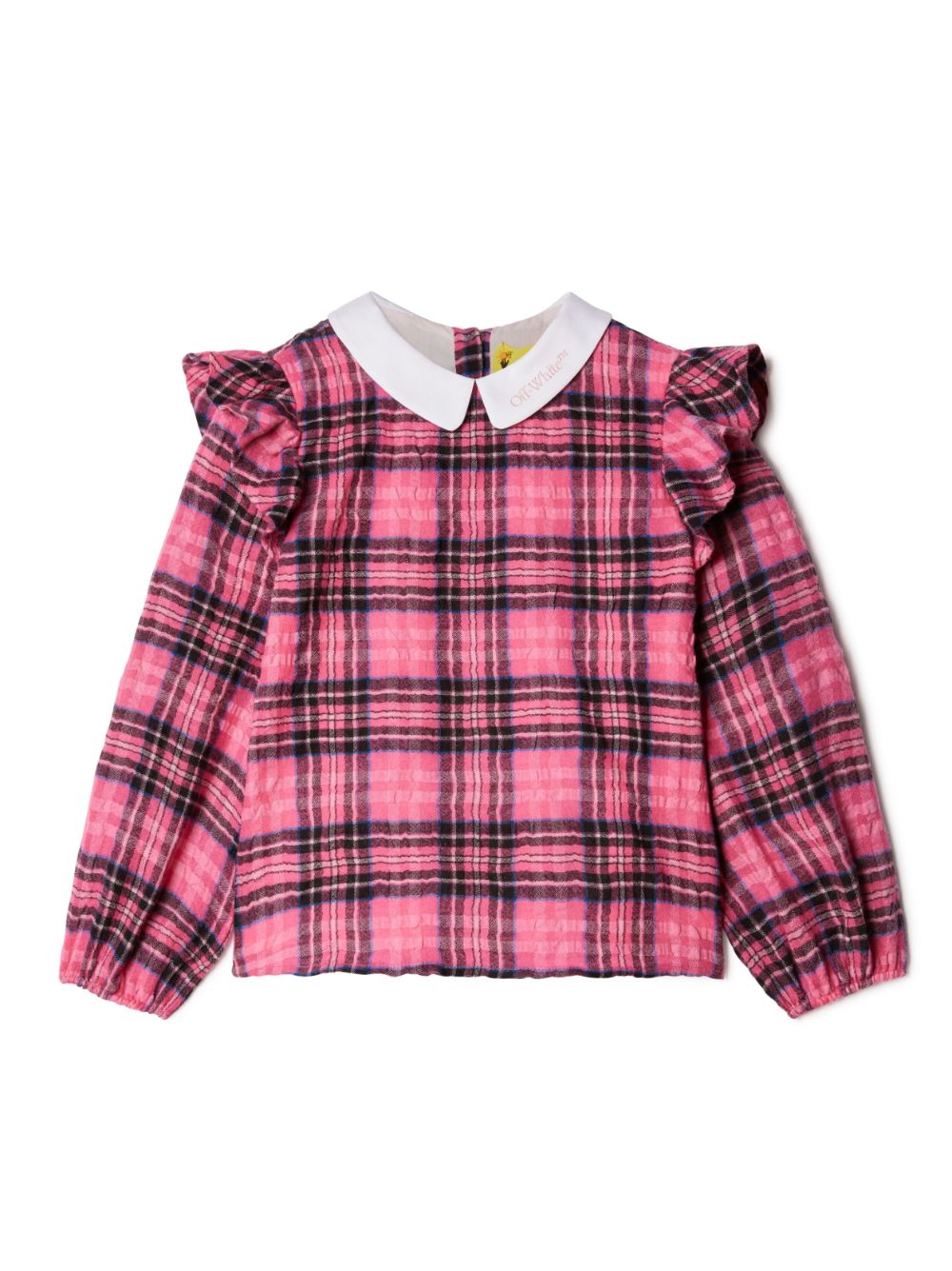 Off-White Kids Karierte Bookish Bluse - Rosa von Off-White Kids