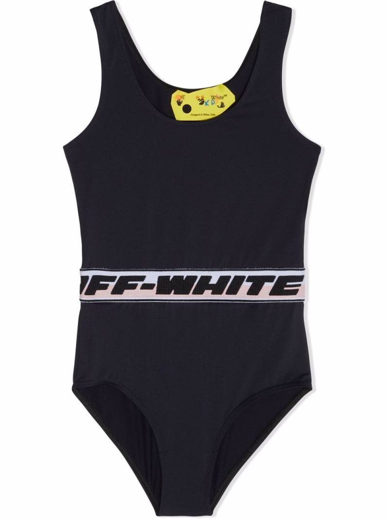 Off-White Kids Badeanzug mit Logo-Bund - Schwarz von Off-White Kids