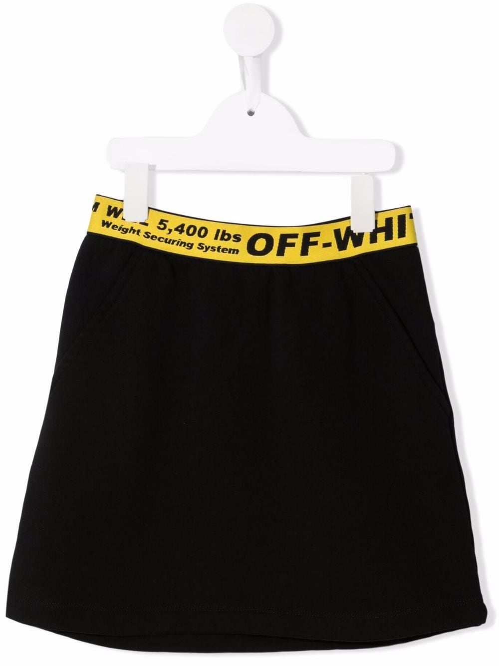 Off-White Kids Minirock mit Logo-Bund - Schwarz von Off-White Kids