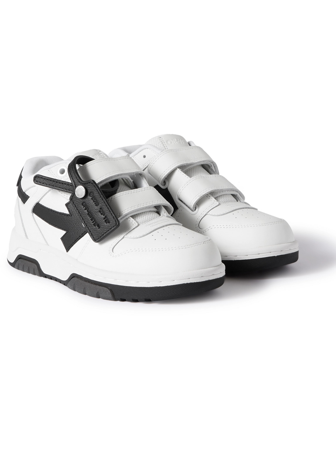 Off-White Kids - Out of Office Leather Sneakers - Men - White - IT 29 von Off-White Kids