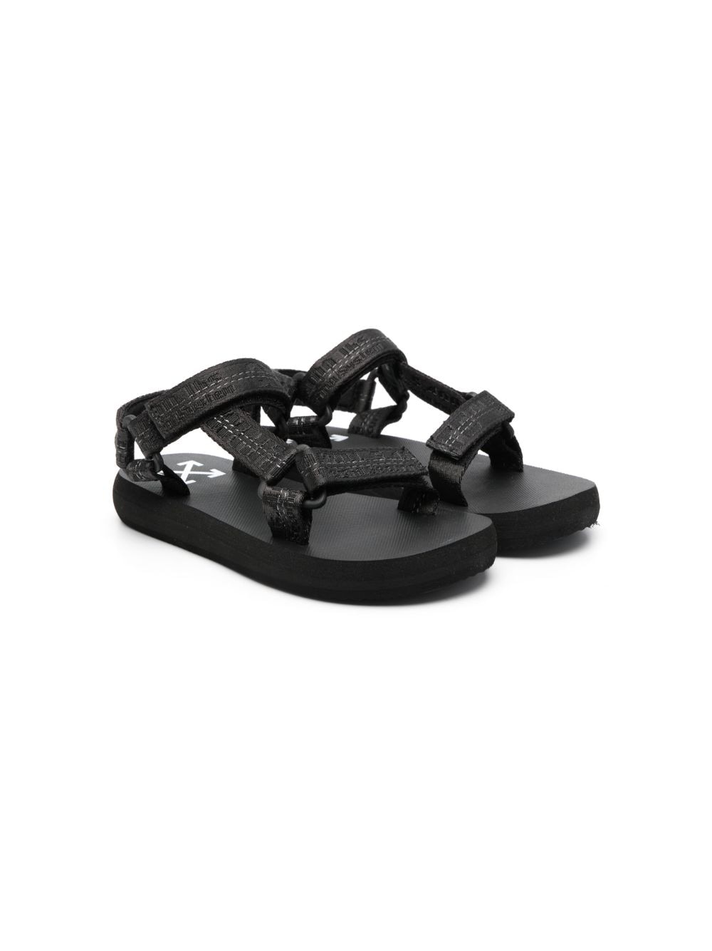 Off-White Kids Sandalen mit Klettverschluss - Schwarz von Off-White Kids