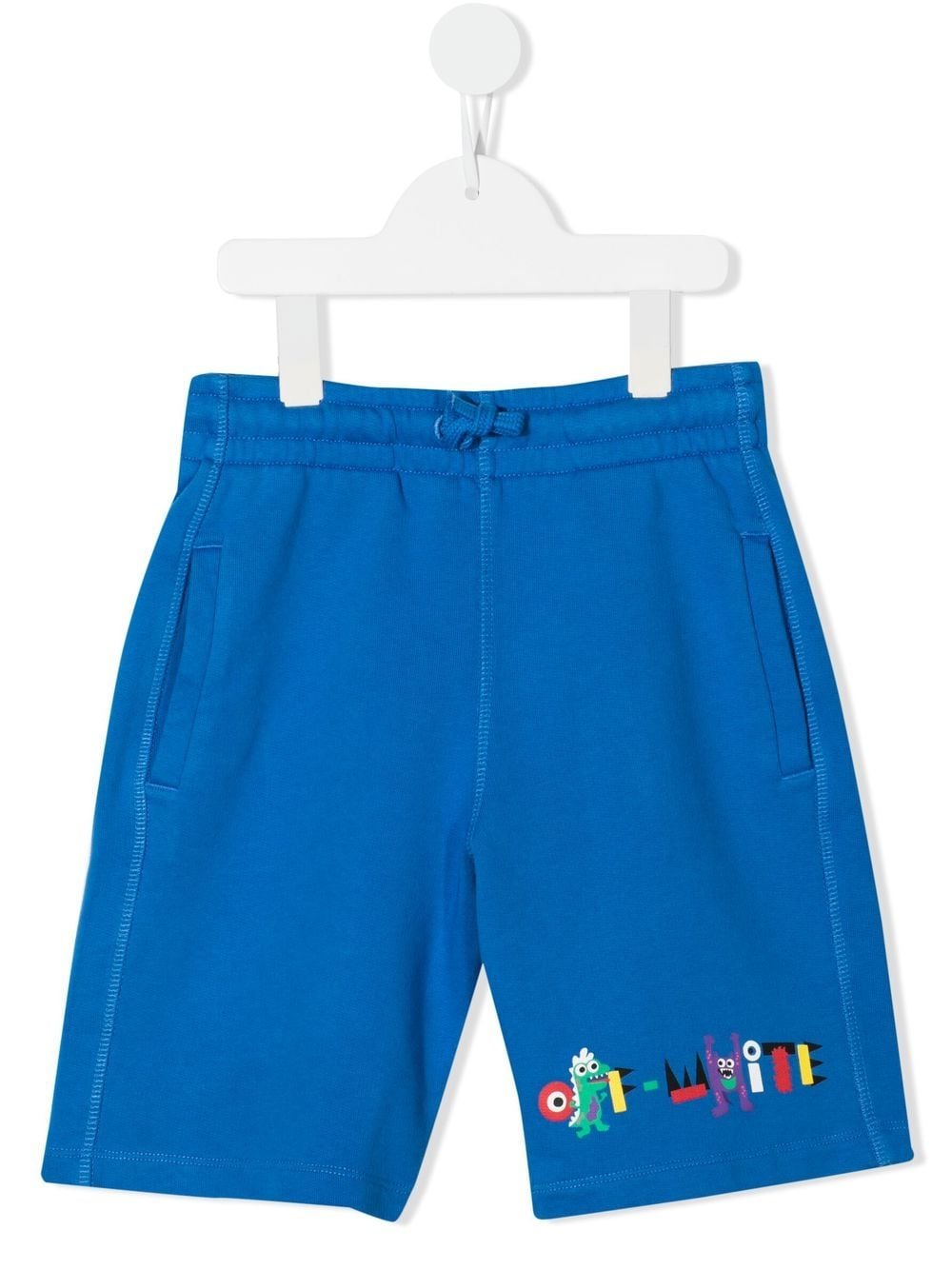 Off-White Kids Shorts mit Logo-Print - Blau von Off-White Kids