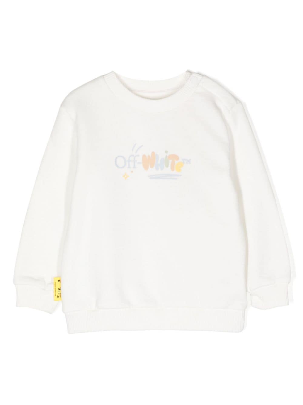 Off-White Kids Sweatshirt mit Logo-Print - Weiß von Off-White Kids