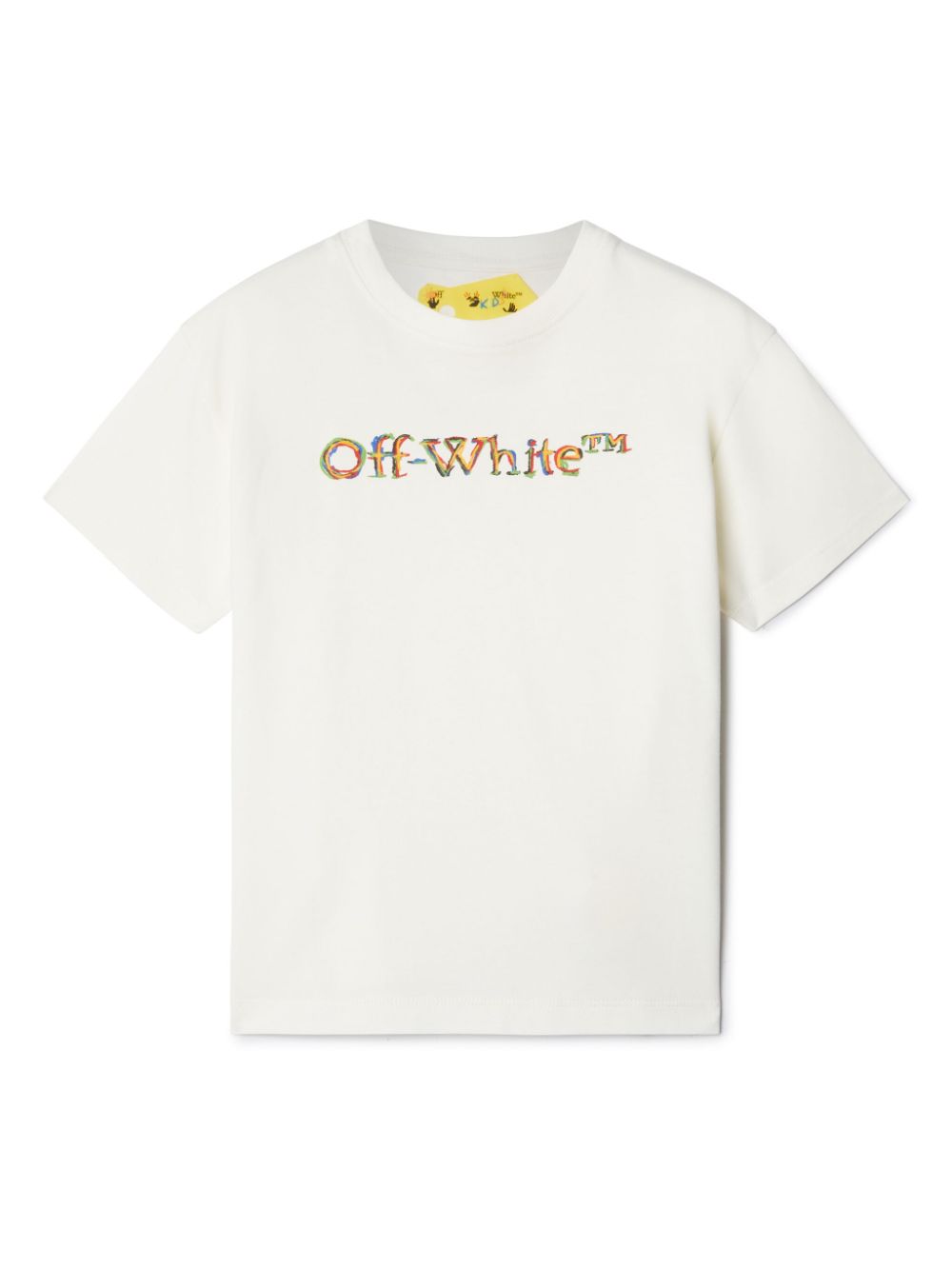 Off-White Kids T-Shirt mit gezeichnetem Logo - Weiß von Off-White Kids