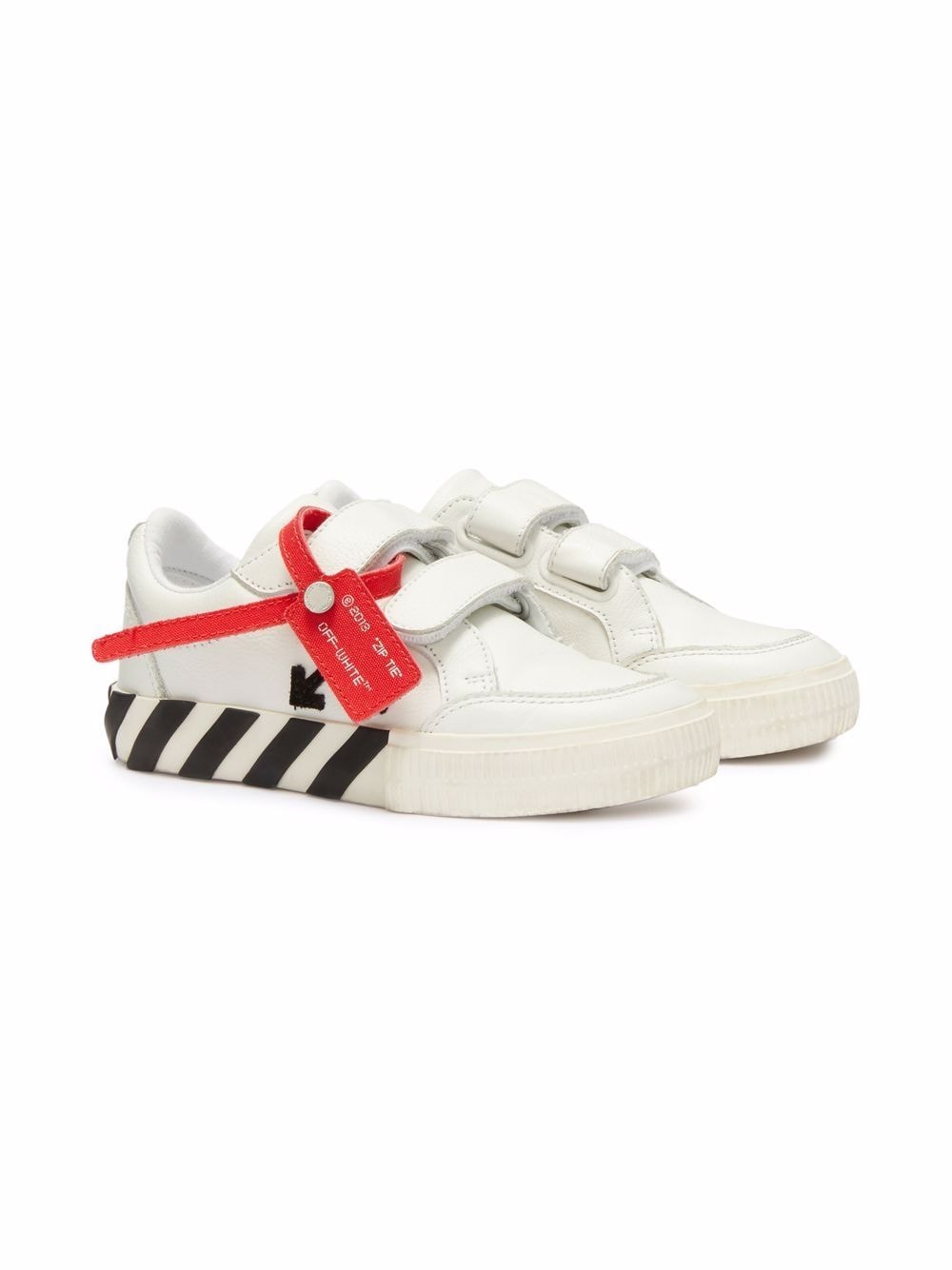 Off-White Kids Vulcanized Sneakers mit Klettverschluss - Weiß von Off-White Kids