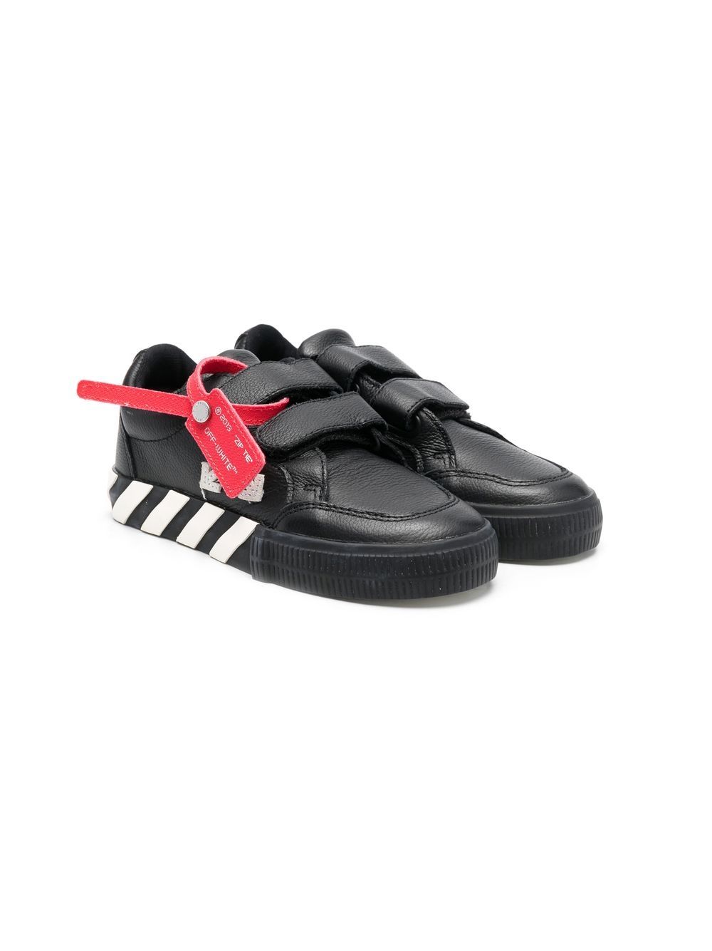 Off-White Kids Vulcanized Sneakers mit Klettverschluss - Schwarz von Off-White Kids