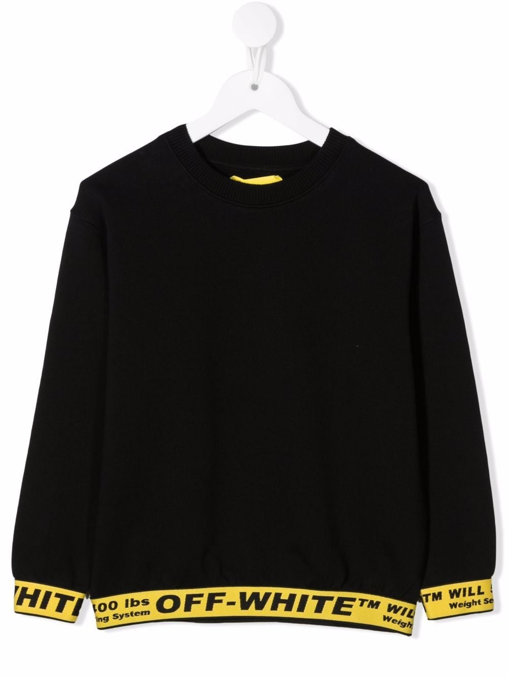 Off-White Kids Sweatshirt mit rundem Ausschnitt - Schwarz von Off-White Kids