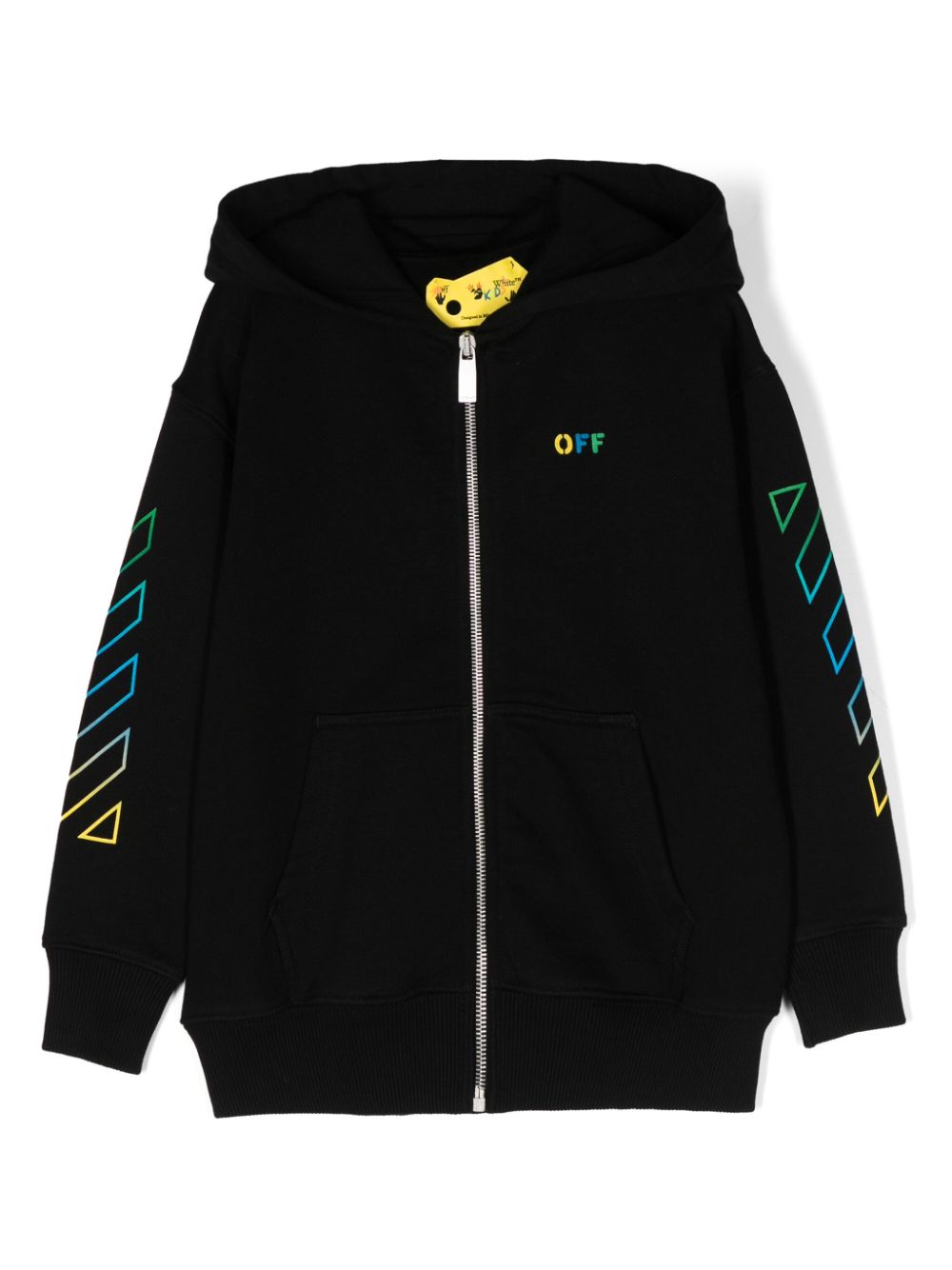 Off-White Kids Hoodie mit Logo-Stickerei - Schwarz von Off-White Kids