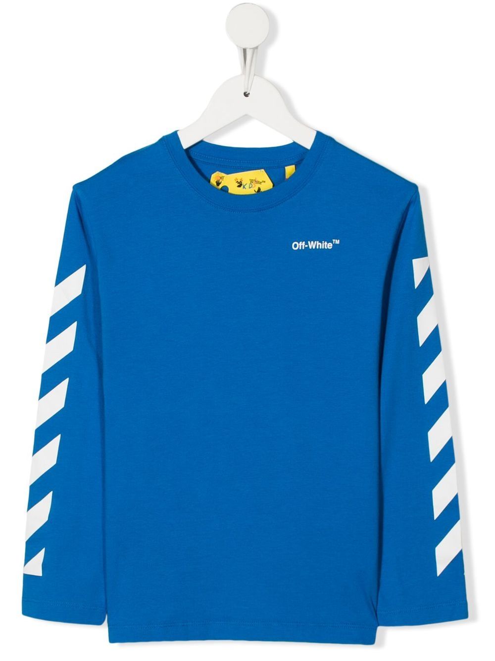 Off-White Kids Langarmshirt mit Logo-Print - Blau von Off-White Kids