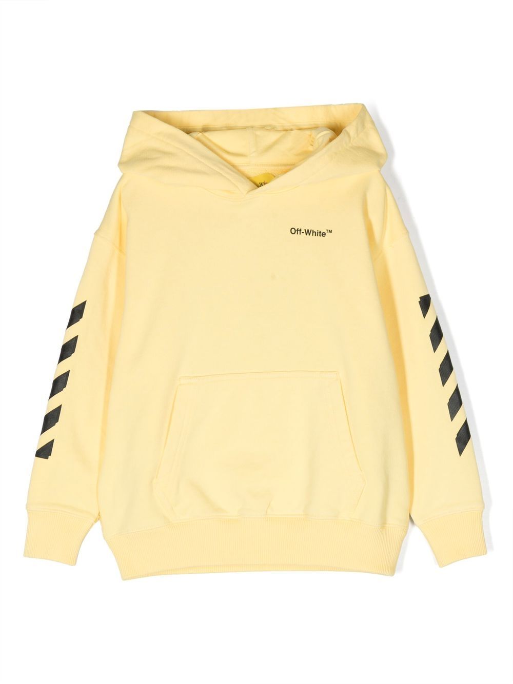 Off-White Kids Hoodie mit Logo-Print - Gelb von Off-White Kids