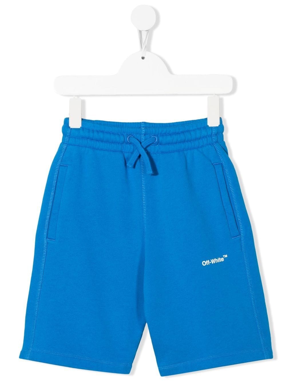 Off-White Kids Joggingshorts mit Logo-Print - Blau von Off-White Kids