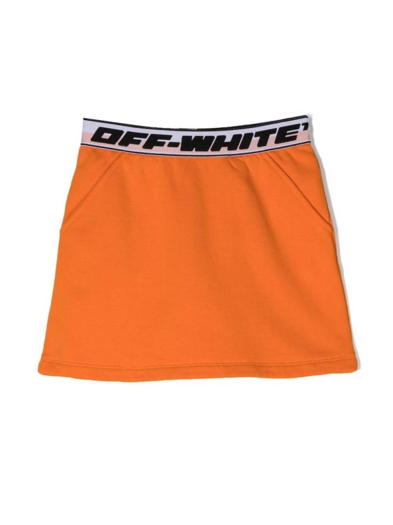 Off-White Kids Rock mit Logo-Bund - Orange von Off-White Kids