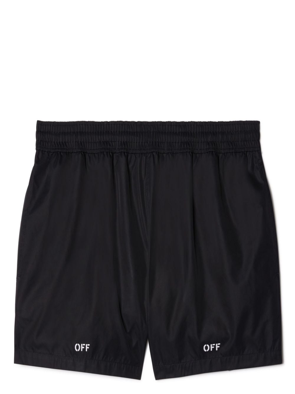 Off-White Badeshorts mit Logo-Print - Schwarz von Off-White