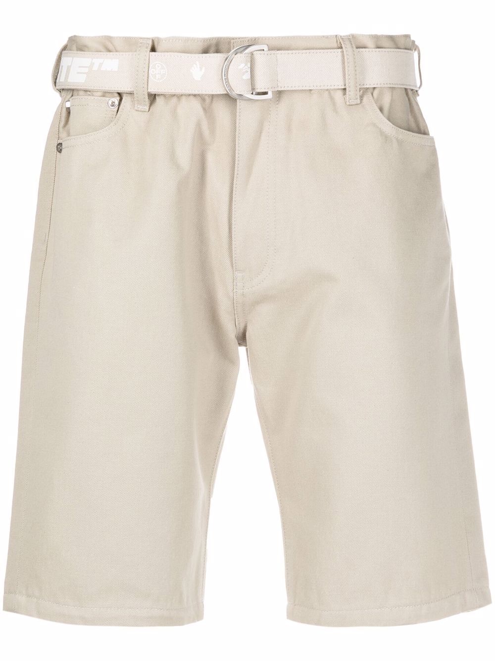 Off-White Bermudas mit Gürtel - Nude von Off-White