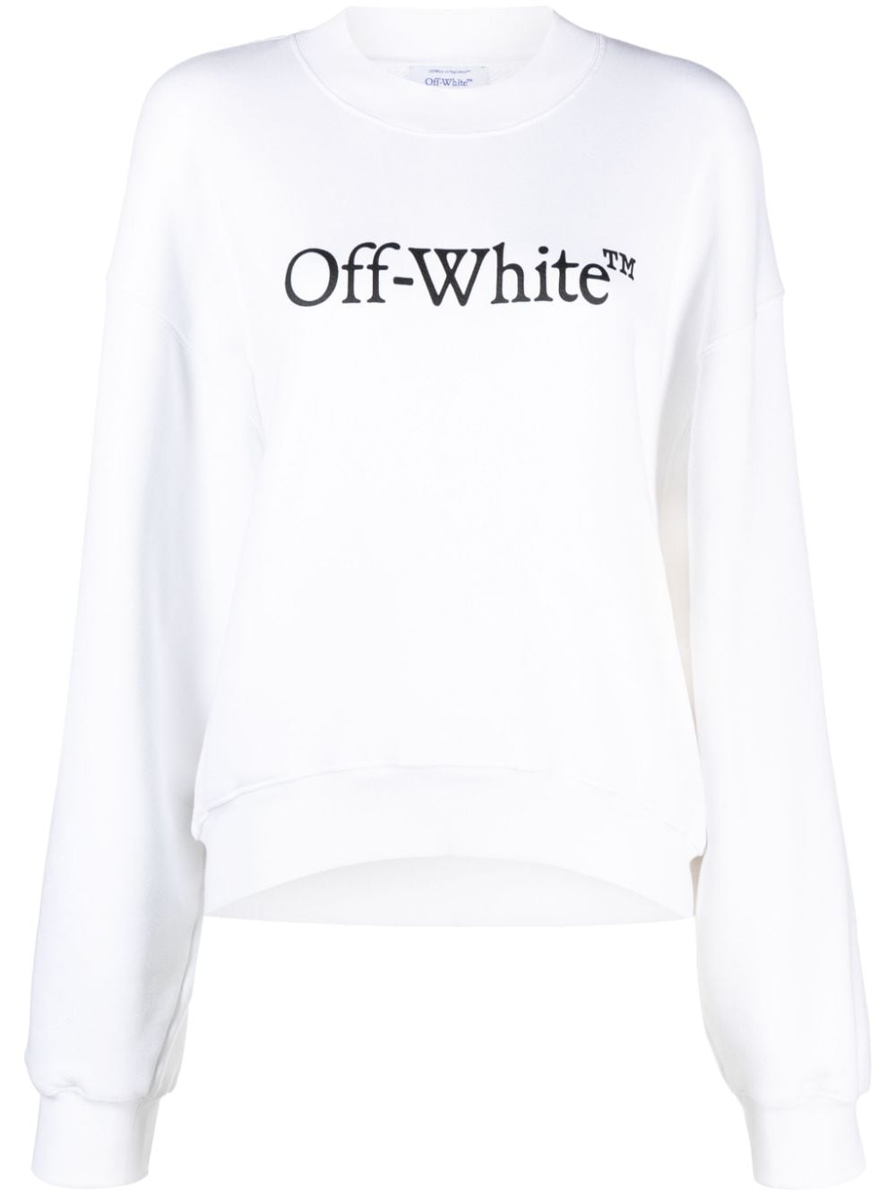 Off-White Bookish Sweatshirt mit Logo-Print - Weiß von Off-White