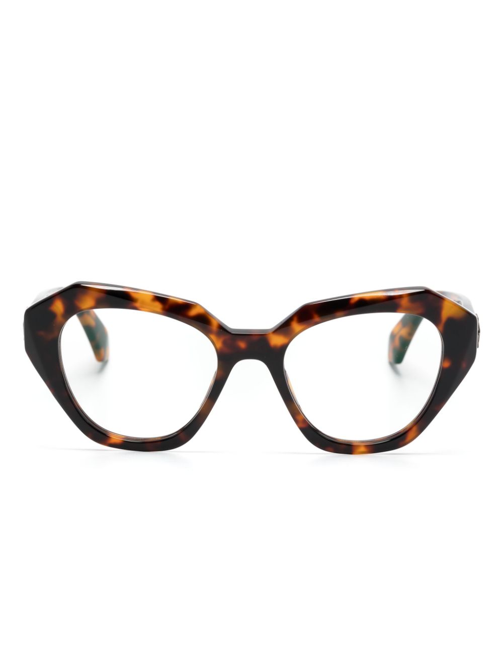 Off-White Butterfly-Brille in Schildpattoptik - Braun von Off-White