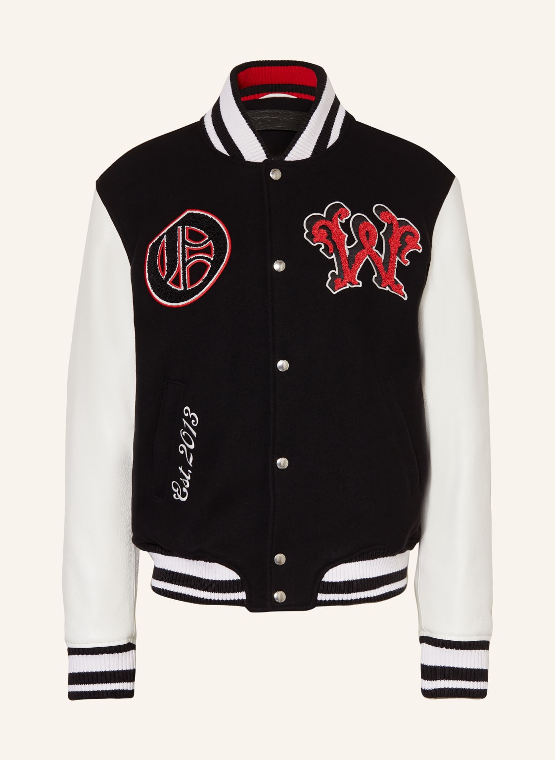 Off-White College-Jacke schwarz von Off-White