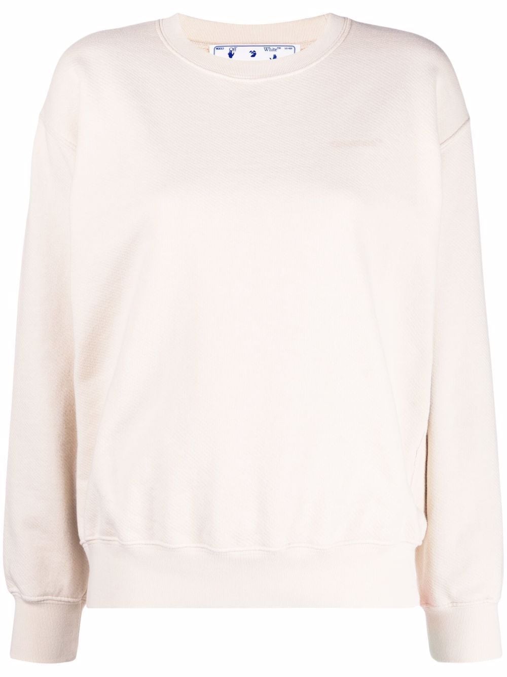 Off-White Sweatshirt mit Diag-Print - Nude von Off-White