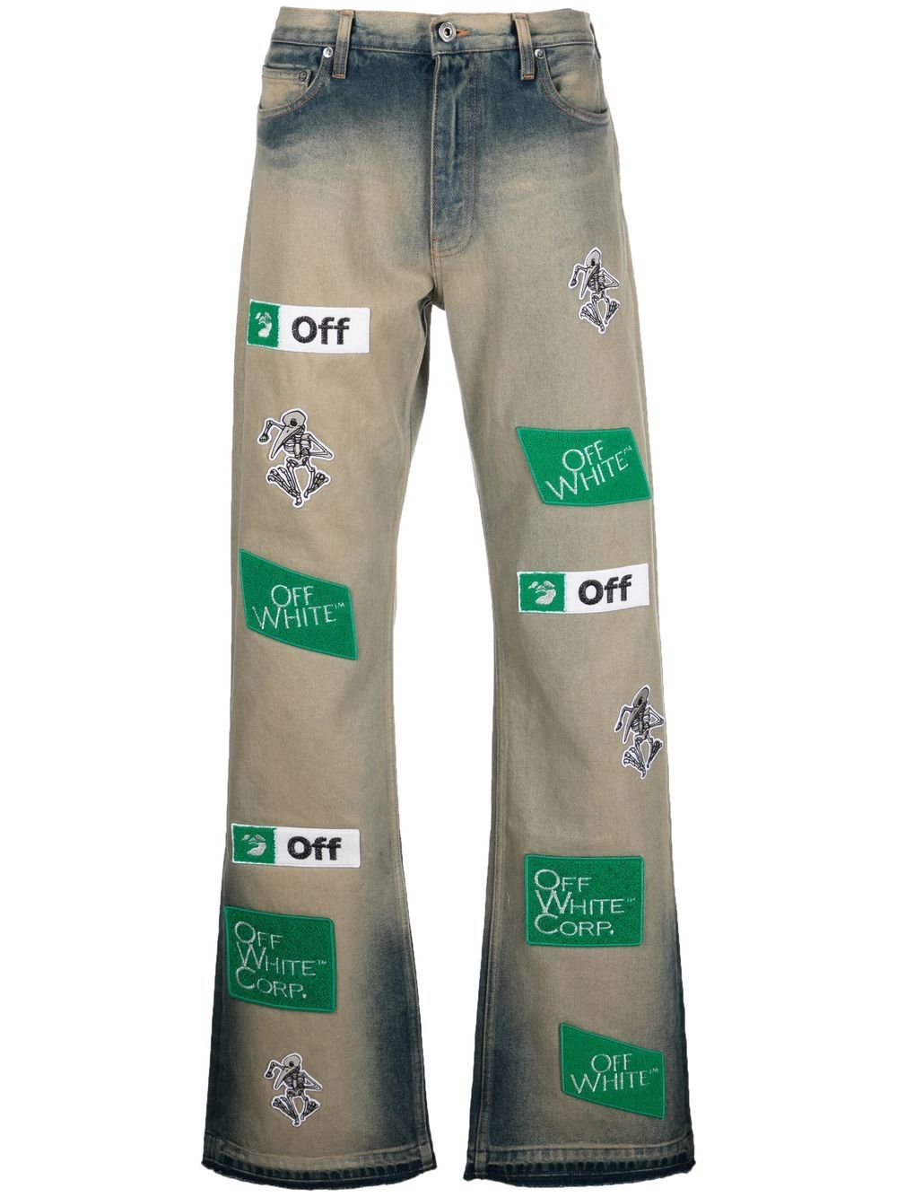 Off-White Diag Jeans mit Logos - Grau von Off-White