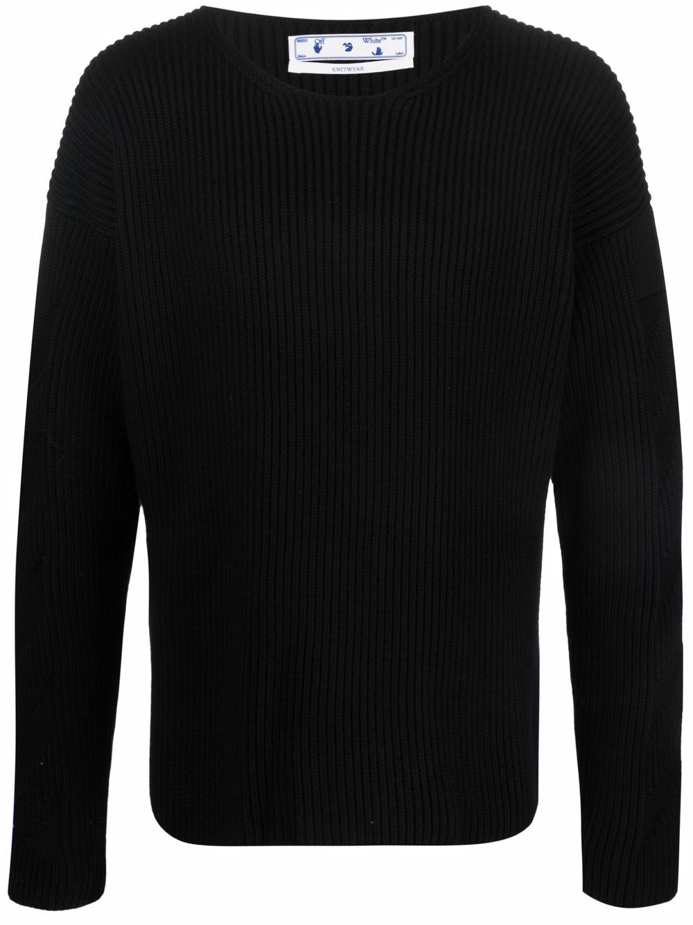 Off-White Pullover mit diagonalen Streifen - Schwarz von Off-White
