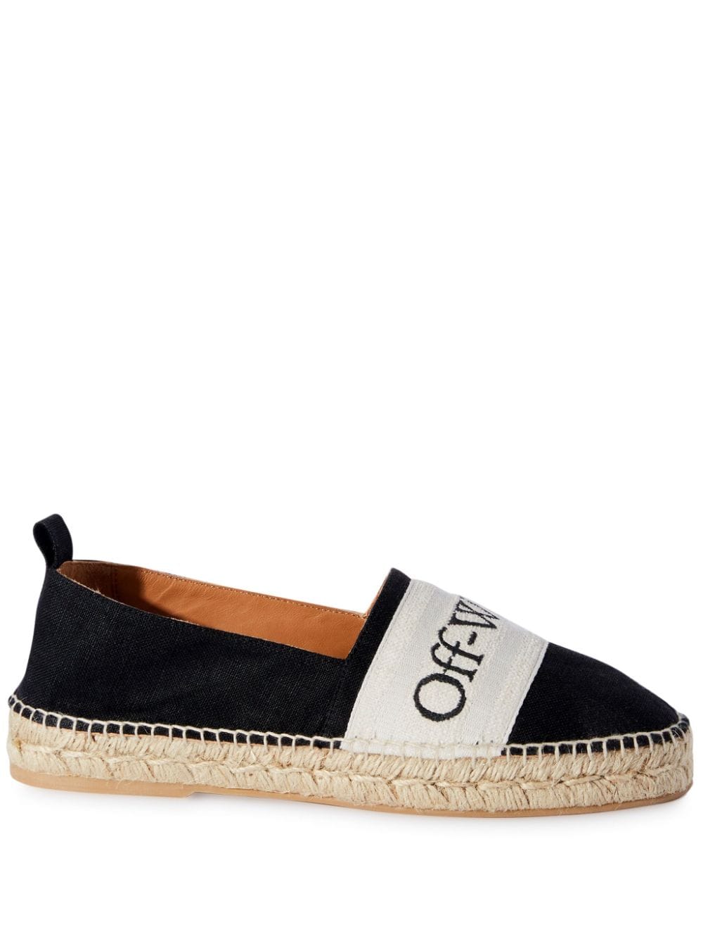 Off-White Bookish Espadrilles mit Logo-Band - Schwarz von Off-White