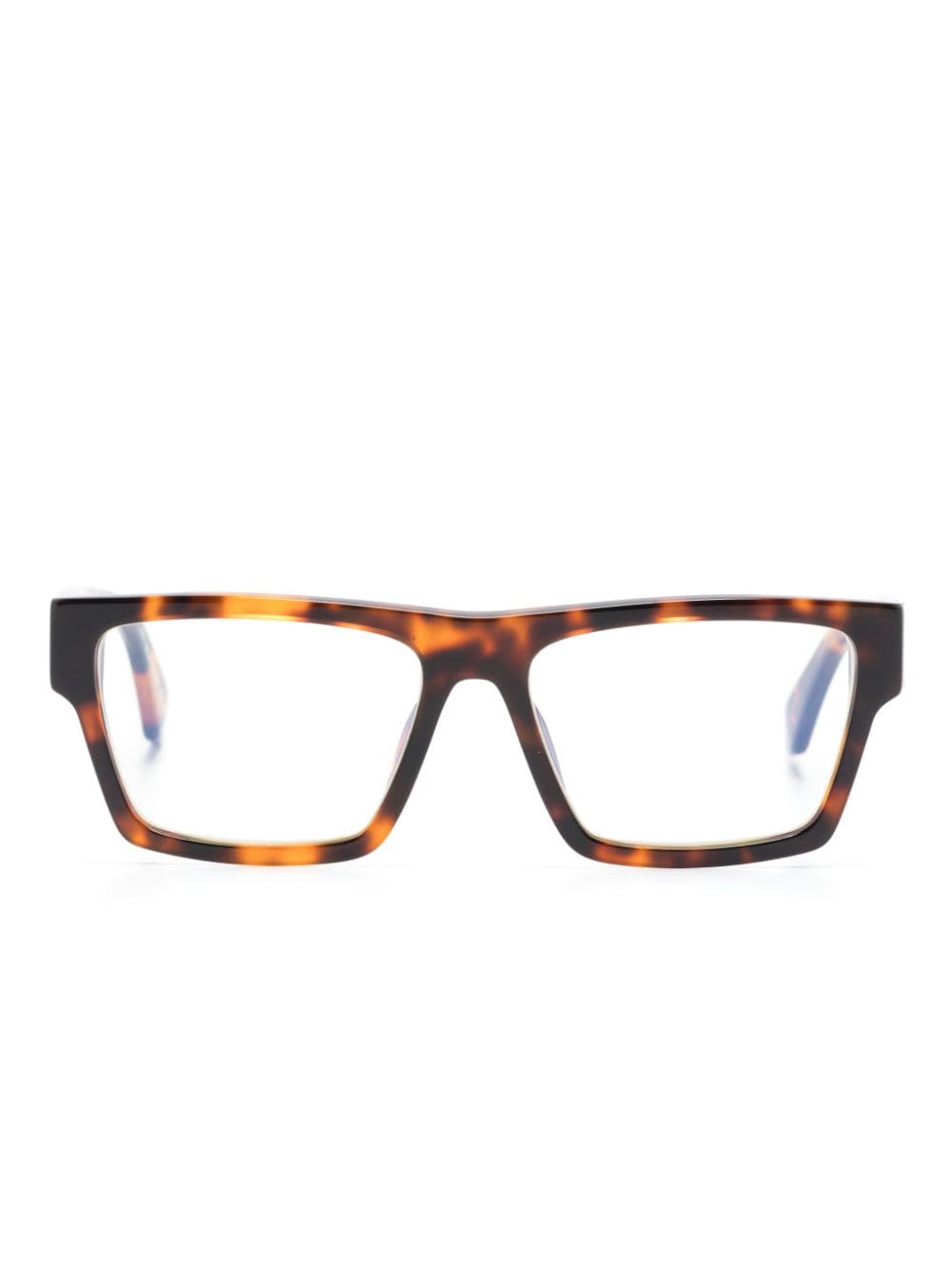 Off-White Eckige Optical Style 46 Brille - Braun von Off-White