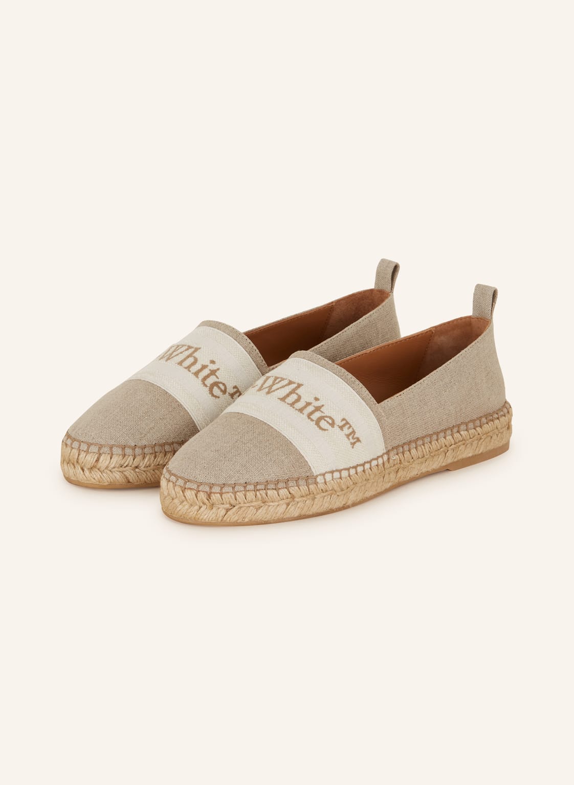 Off-White Espadrilles Bookish beige von Off-White