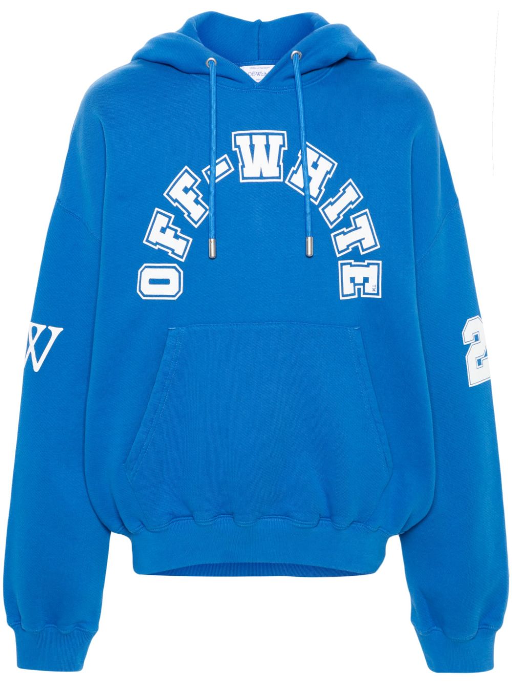 Off-White Football Hoodie mit Logo-Print - Blau von Off-White