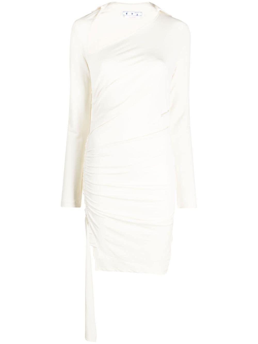 Off-White Gerafftes Jersey-Kleid - Nude von Off-White