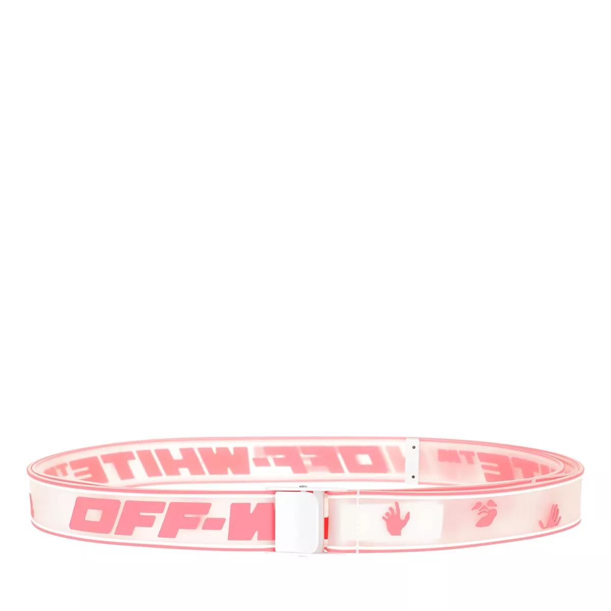 Off-White Gürtel - Rubber Industrial Belt - Gr. ONE - in Rosa - für Damen von Off-White